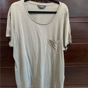 Yours Clothing Olive Short Sleeve Tee